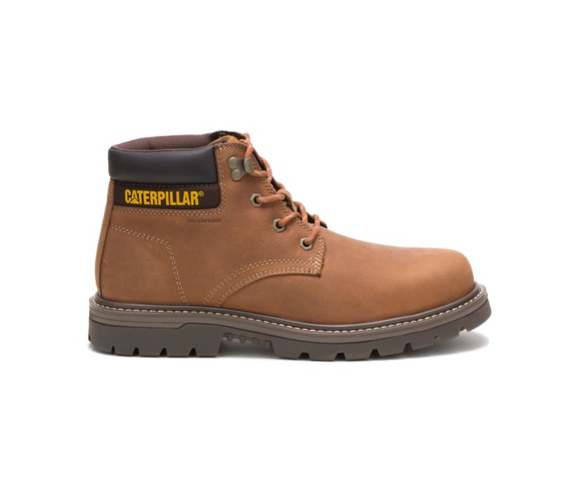 Panske Pracovne Topanky Caterpillar - Outbase Waterproof Steel Toe - Hnede ( 7035-AWURZ )